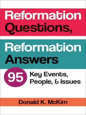 cover image of Reformation Questions, Reformation Answers